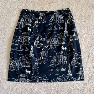 Paris print skirt 8